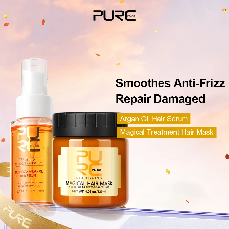 Magische Haarmaske und marokkanisches Argan-Haarpflegeöl, Serum, 5 Sekunden, schnelle Behandlung, geschädigtes, trockenes Haar, Keratin-Haarpflegeprodukte