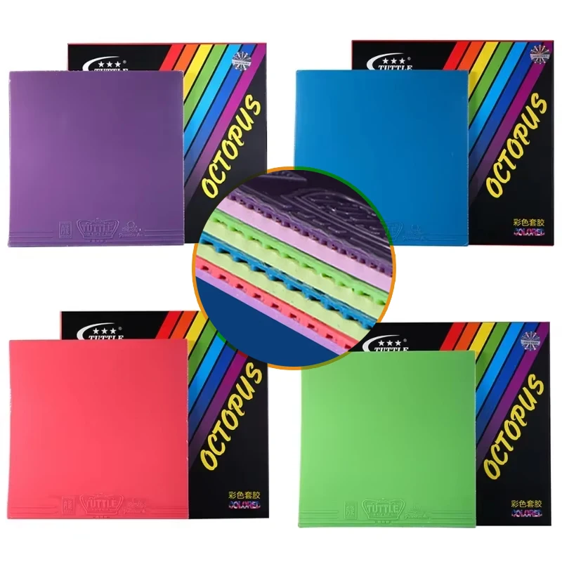 TUTTLE Professional Colorful Table Tennis Rubber Sheet Cake Sponge Light Table Tennis Rubber Pingpong Rubber for Training 2.1mm