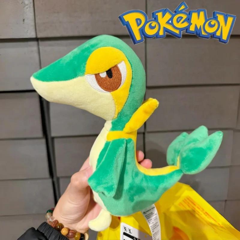 

Hot 40cm Anime Pokemon Snivy Plush Toys Dolls Kawaii Snake Soft Stuffed Throw Pillow Room Decoration Children Birthday Gifts