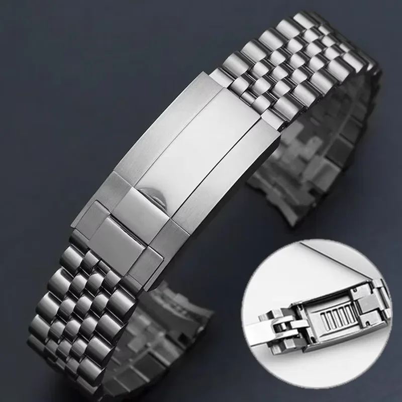 Jubilee 904 Watchband For Rolex Sub GMT Yacht Daytona Men's Strap Luxury watch chain Mod Parts Replacement Accessories 20mm 21mm
