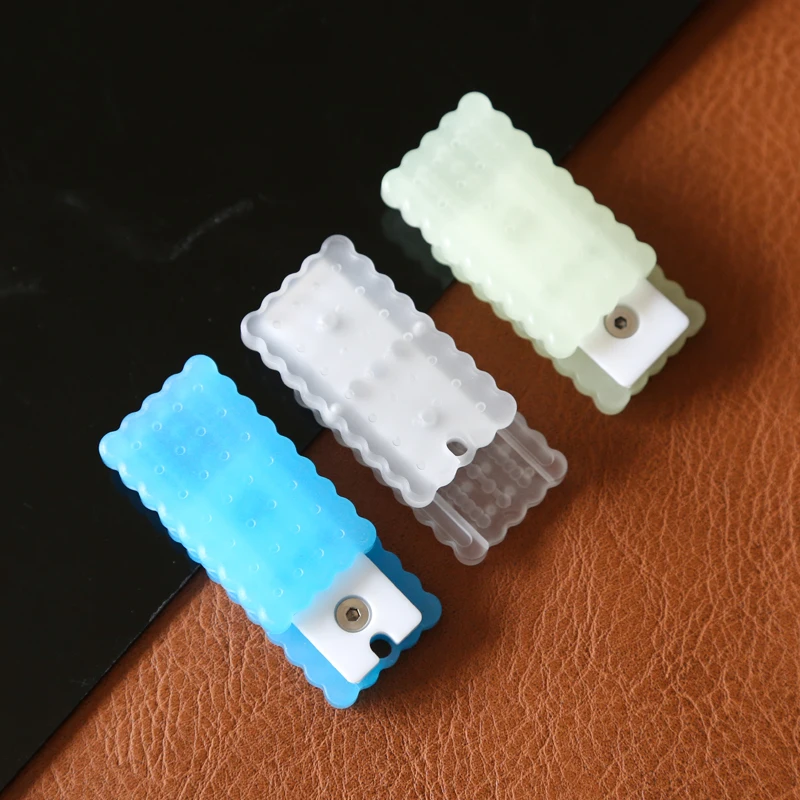 Fidget Slider Luminous Biscuits Machinery Slider Adult EDC Metal Fidget Toys ADHD Stress Relief Toys Adult Gift
