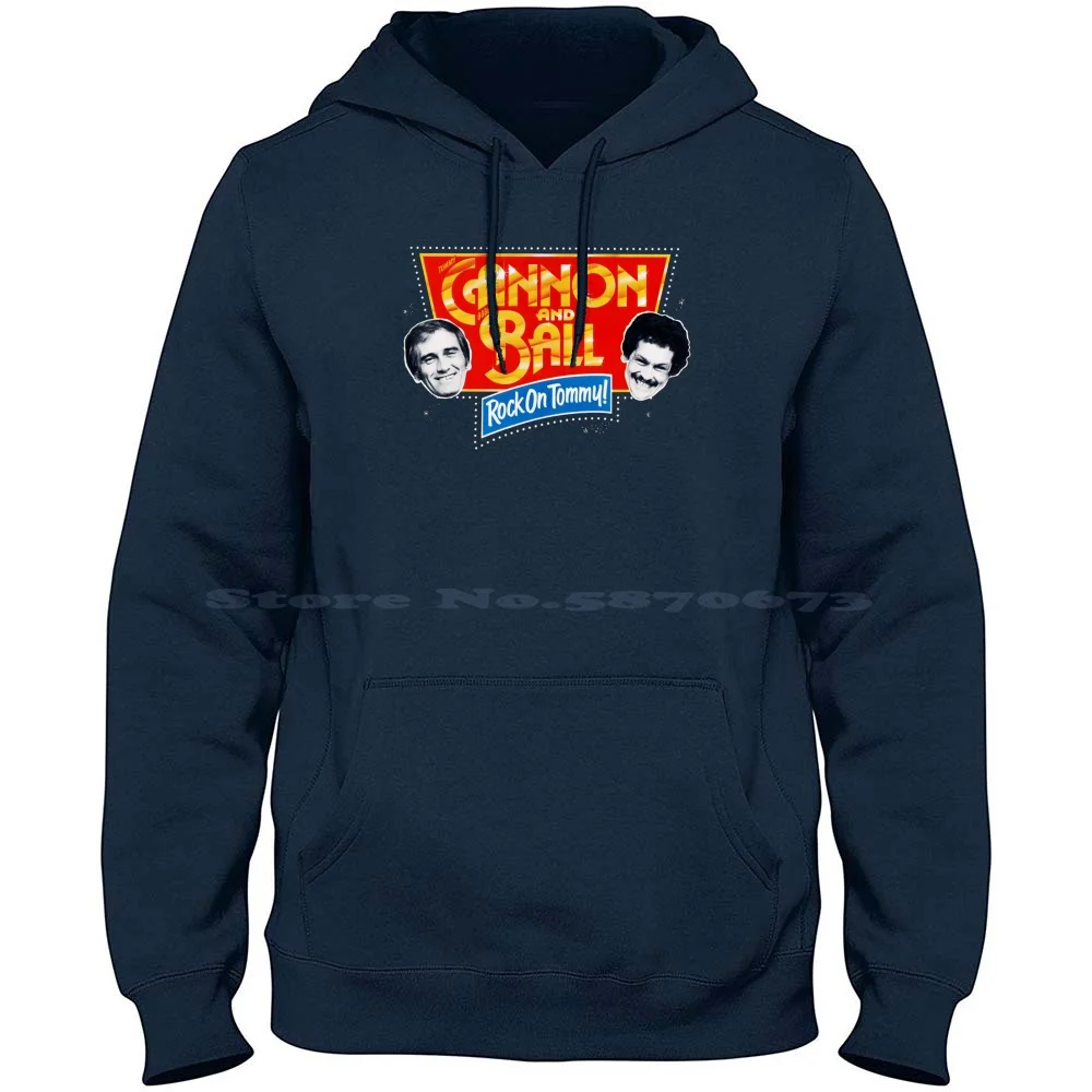 Cannon And Ball-Rock On 100 % reine Baumwolle Hoodie T-Shirt Cannon And Ball Cannon Bobby Ball Comedy Comedians Double Act Duo Stand