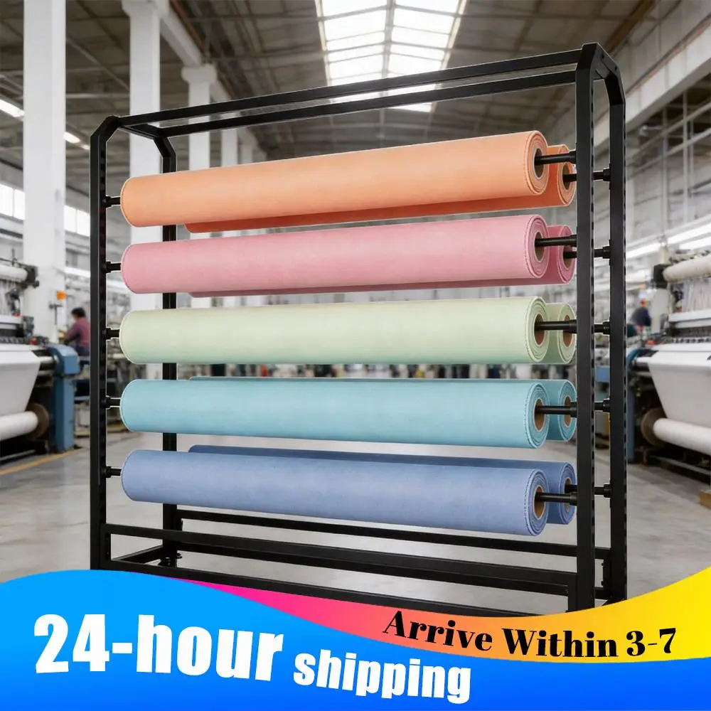 

10 Rods Commercial Fabric Roll Storage Rack Craft Roll Storage and Organizer for Car Window Film PVC Tablecloth