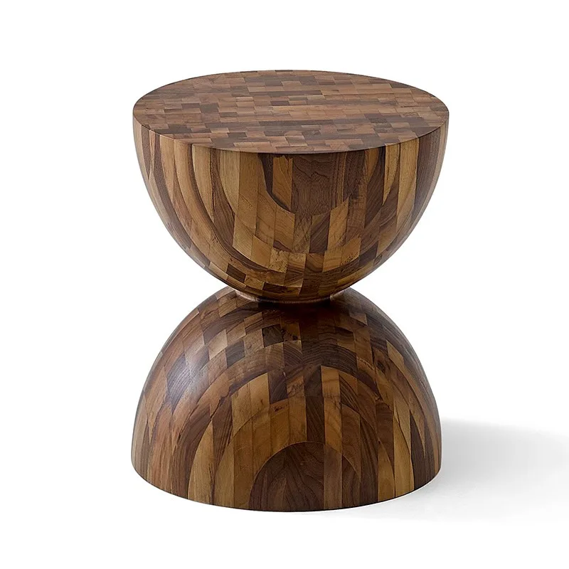 

North America, black walnut, solid wood, small round table, art, creativity, side table, vintage, minimalist