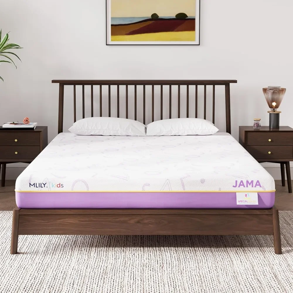 

7 Inch Queen Mattress for Kids, Memory Foam Bunk Bed Mattresses with Mattress Protector in A Box, Children Beds