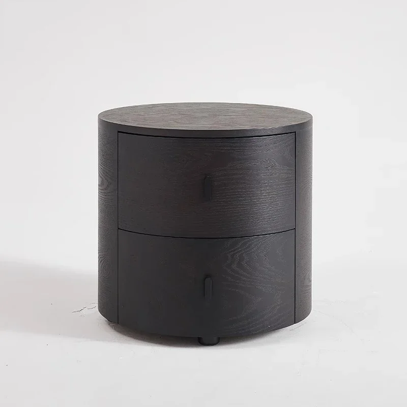 Unique Wood Bedroom Bedside Table Simple Organizer Space Saving Drawers Nightstand Computer Coffee Criado Mudo Trendy Furniture