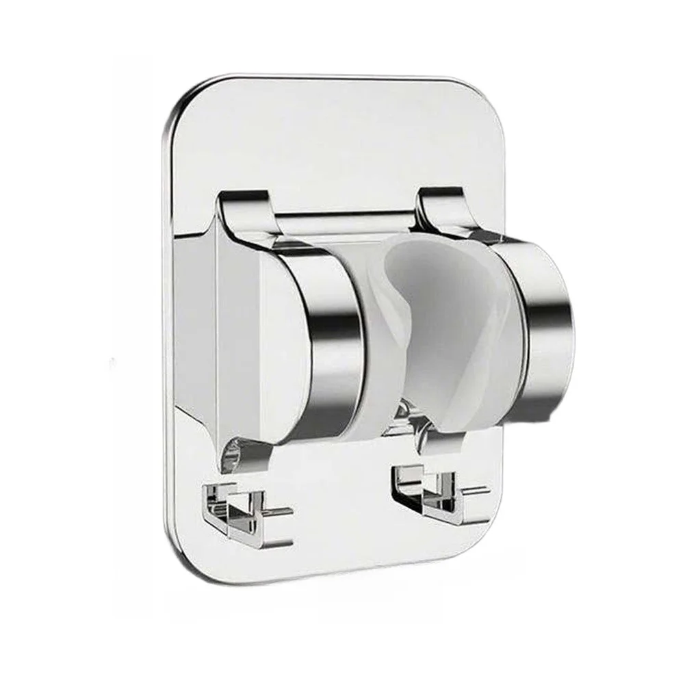 Adjustable Shower Head Mount for Handheld Shower - Rust Resistant Metal 360 Swivel 45 Degree Tilt Simple Setup