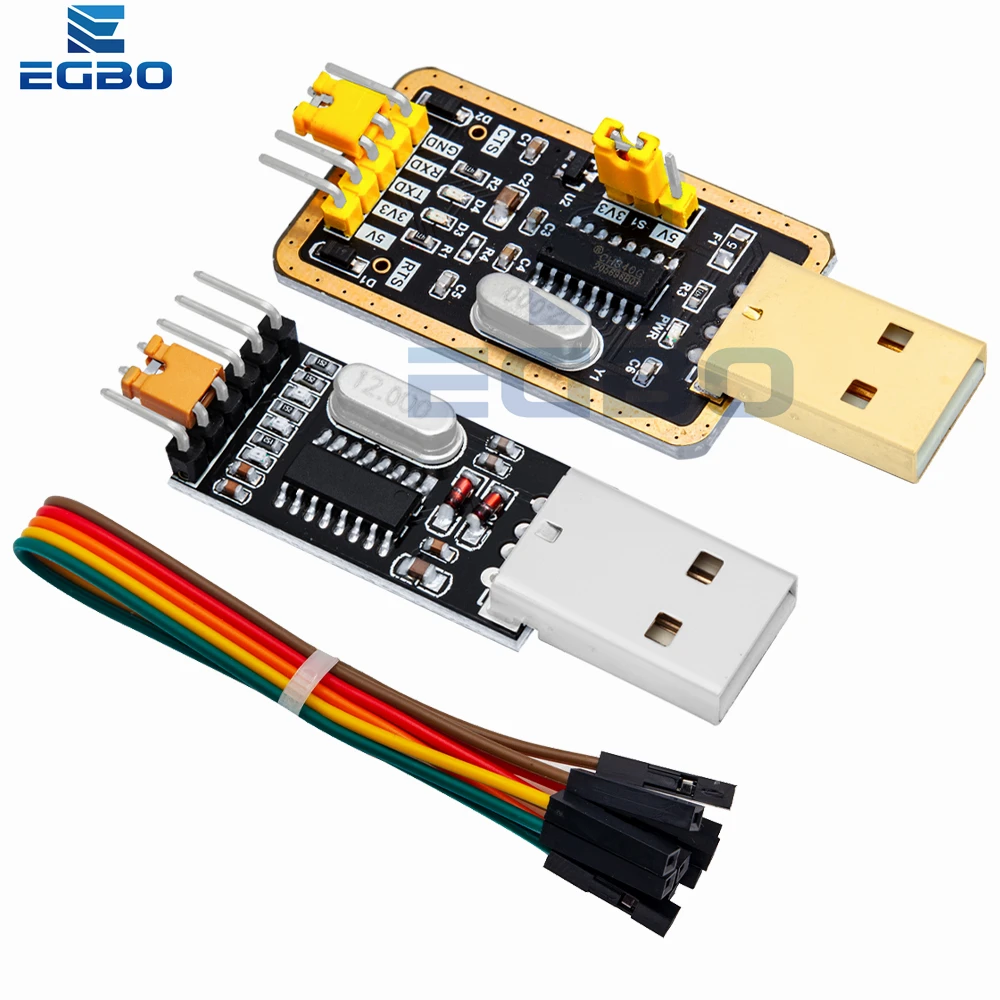 1PCS~10PCS EGBO  USB TTL converter UART module CH340G CH340 3.3V 5V switch