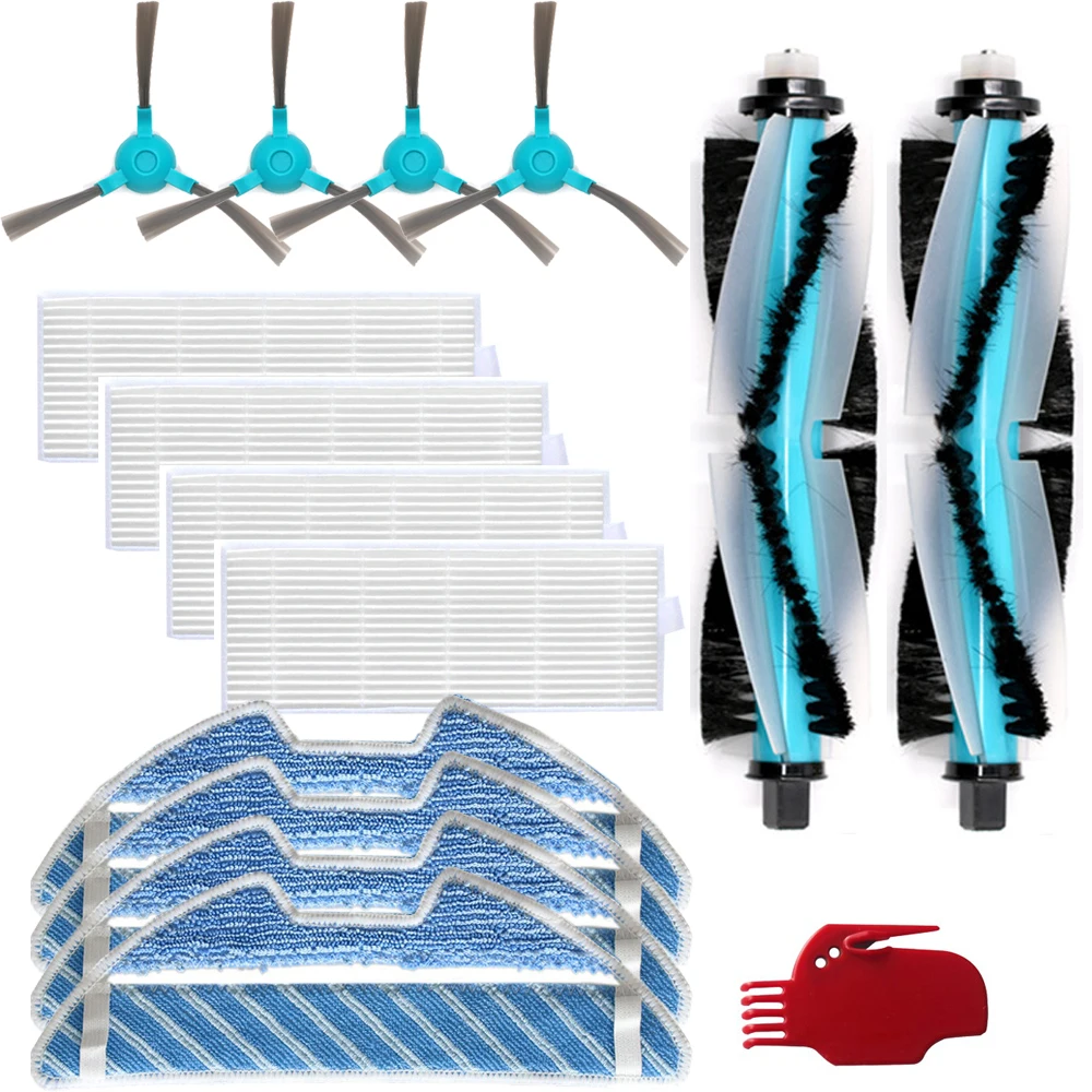 فرشاة رئيسية قابلة للغسل فلتر فرشاة جانبية لكونجا التميز 1290 1390 جهاز آلي لتنظيف الأتربة فرشاة تنظيف القماش الدوارة