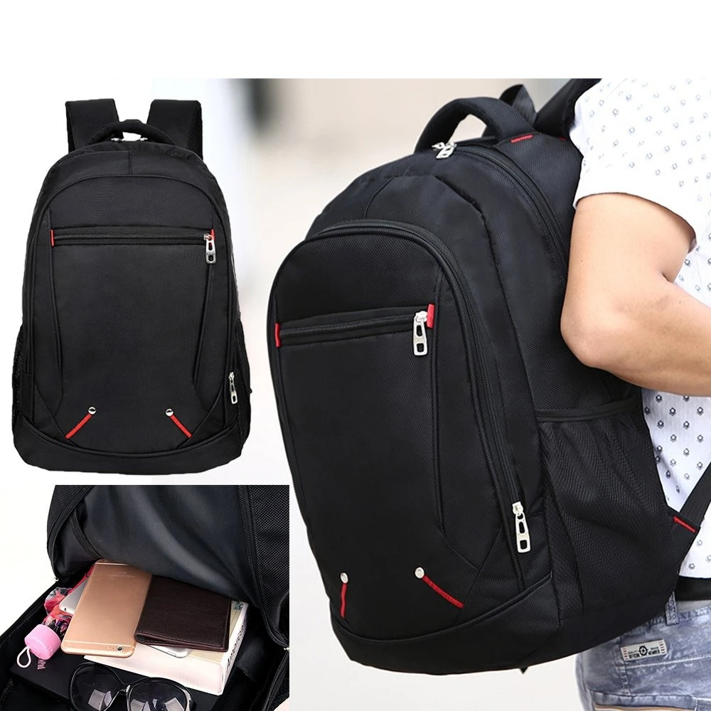 Sac à dos pour homme, sac de voyage pour homme, sac pour objectif d'appareil photo d'extérieur, noir, sac pour ordinateur portable ergonomique, sac à dos de montagne imperméable de grande capacité