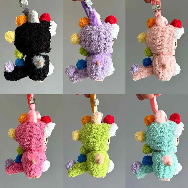 

Для наряда куклы Labubu 4.0 - вязаный крючком плюшевый набор цвета макарон, супер милая плюшевая одежда, милая милая пушистая одежда