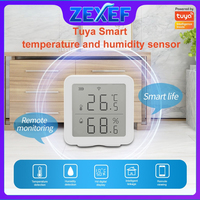 Tuya Smart WIFI Temperature and Humidity Sensor with LCD Screen Digital Display Wireless Thermometer Work with Alexa Google Home