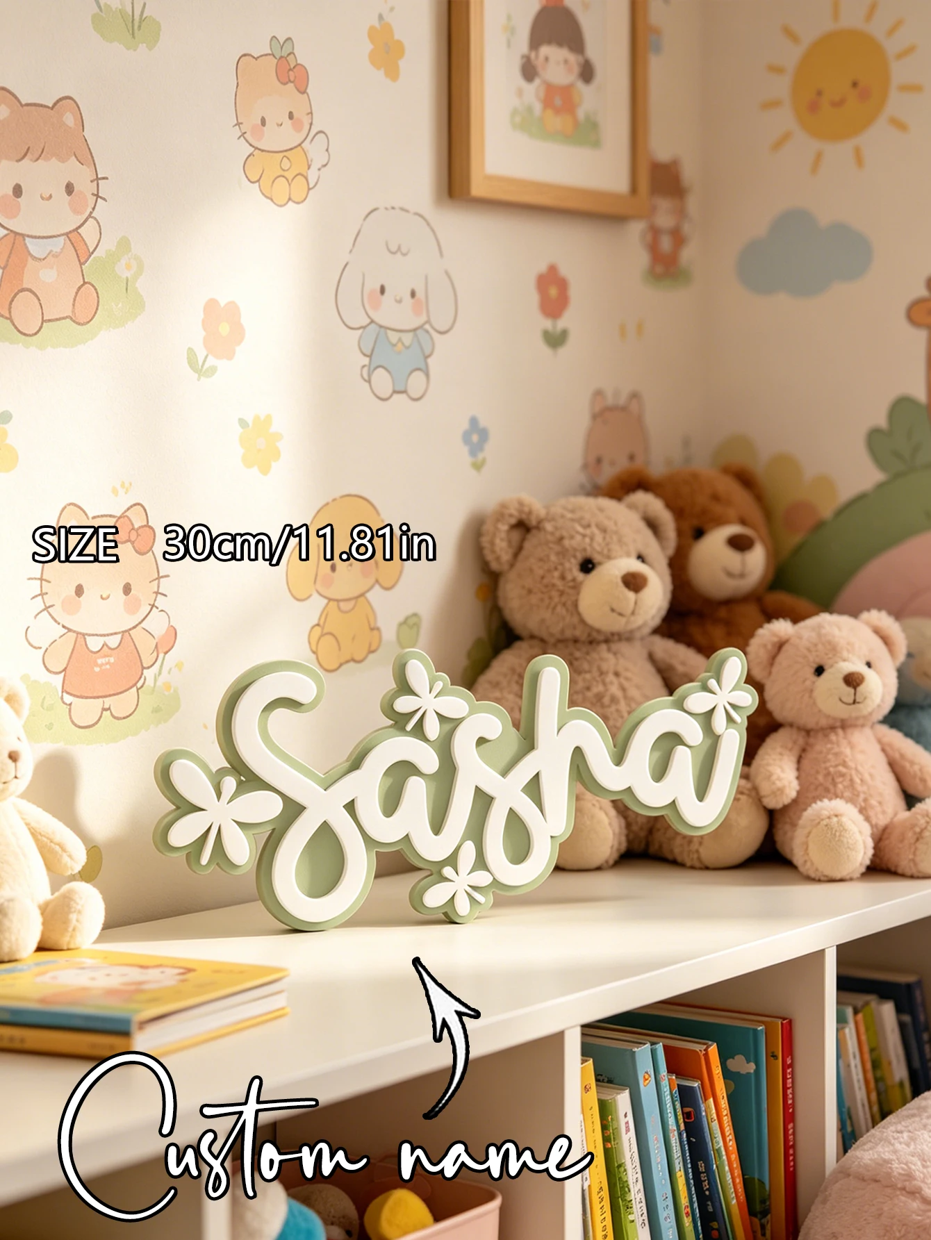 Özel İsimli Papatya 3D Ahşap İ - Baby Nursery Equipment incelemesi ve fiyatı