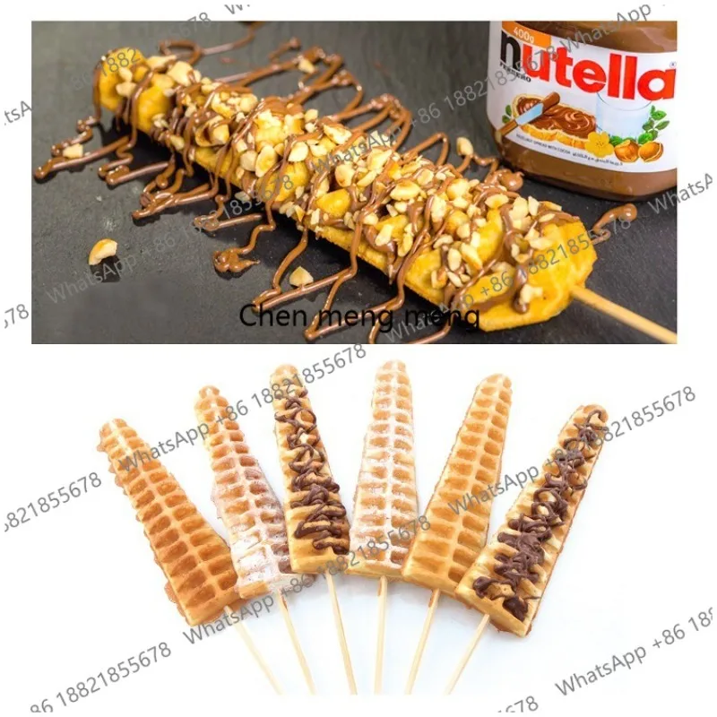 Commercial Electronic Pine Waffle Machine Coated Non-Stick Scone Machine Stainless Steel Body