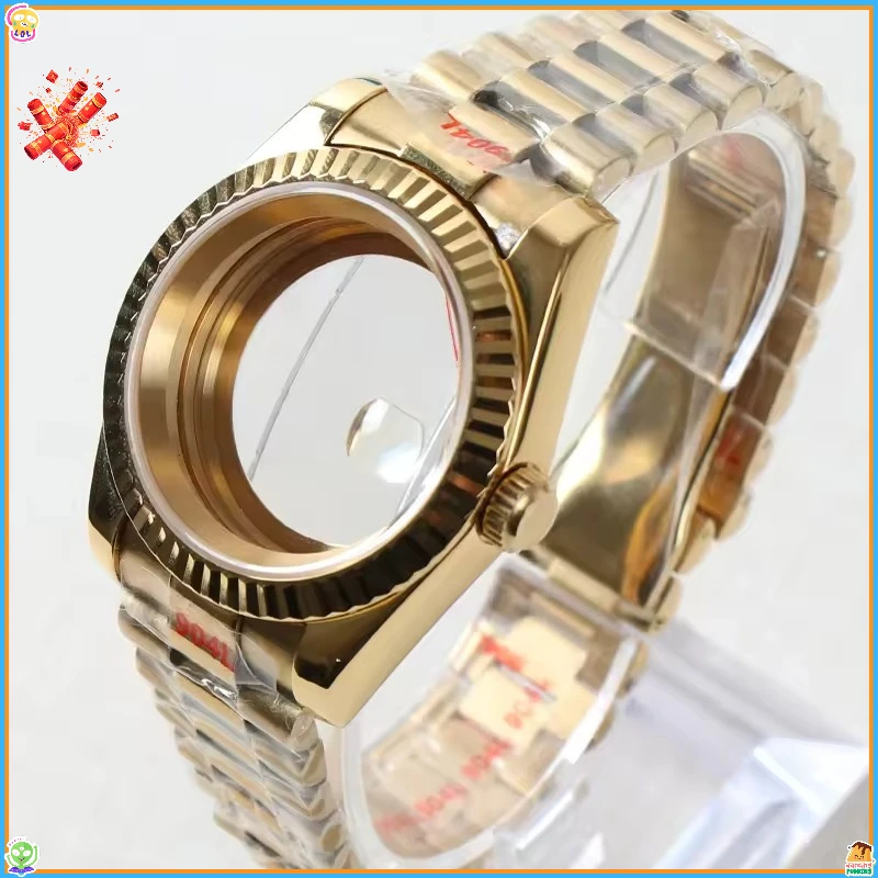 

Корпус журналов NH35 Дзеркало Сапфировое стекло с президентским ремешком Подходит для механизма NH35 NH36