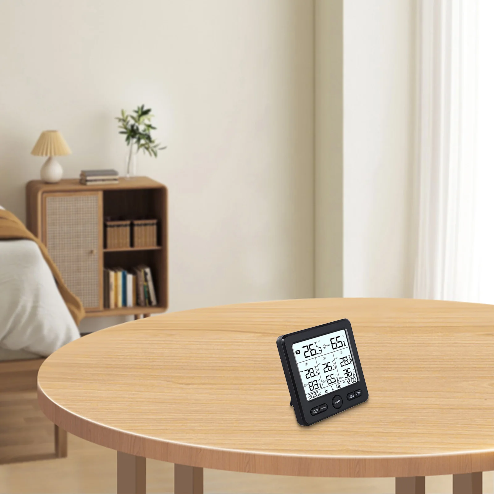 Indoor Outdoor Thermometer Digital Weather Station Easy-to-Read Display Humidity Detection For Indoor Use For Home