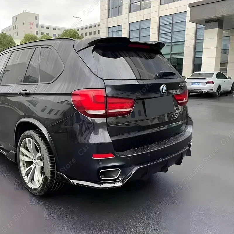 Car Rear Trunk Roof Spoiler Wing Accessories ABS Body Kit Tuning Gloss Black For BMW X5 F15 25d 35i 30d M50i M50d 2013-2017 2018