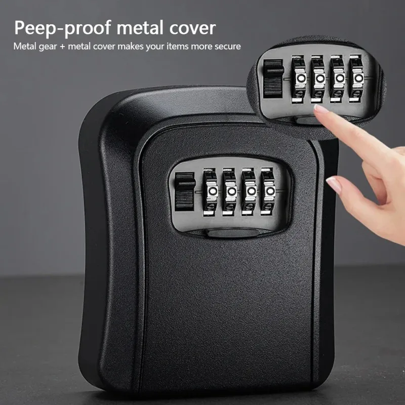 

Code key box anti-theft home cat's eye storage management decorative password safe and durable wall-mounted password lock box