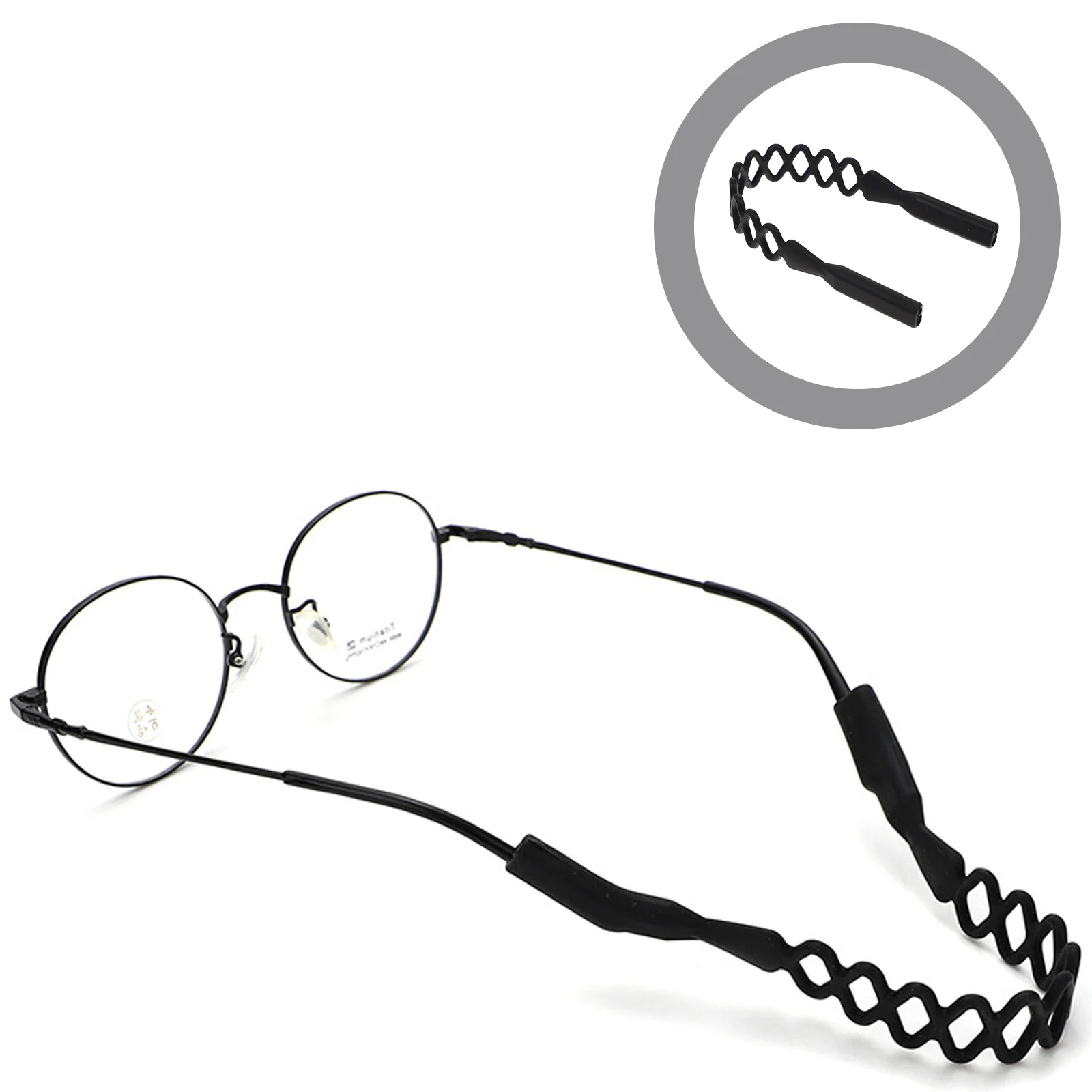 

6 Pcs Non-slip Glasses Strap for Men Elastic Fixing Chains Sunglasses Eyeglasses Holder Retainer Elasticity