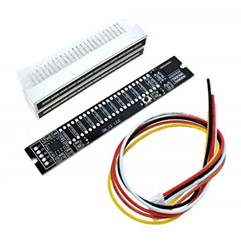 

Hot Sale2x Mini Dual 12 Level Indicator VU Meter Stereo Amplifier Board Adjustable Light Speed Board With AGC Mode, DIY KITS