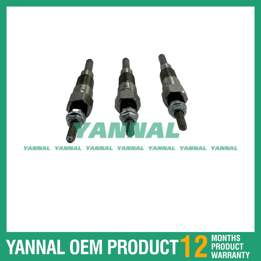 

3PCS Glow Plug 8-97106549-4 for Isuzu 3LB1 3LD1 Excavator Generator