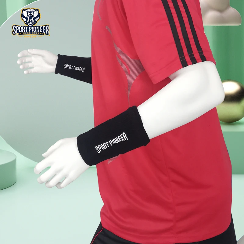 1kg Adult Cotton Wrist Weighted Sweatbands Tennis  Absorbent Wristbands For Running Athletic Sports And Working Out