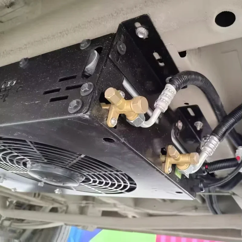 Aire acondicionado inversor de estacionamiento especial para caravana en un coche, furgoneta de refrigeración, modificación de aire acondicionado de coche, 12v