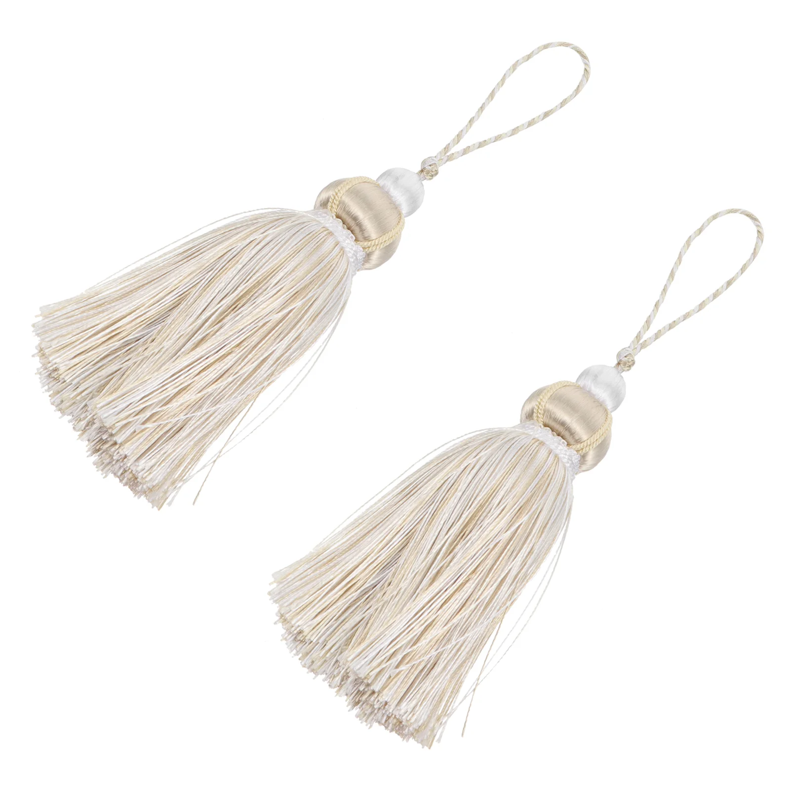 2 Pcs Curtain Tassel Hanging Ball Simple Ornament Drapes Decorate Polyester Tieback Rope