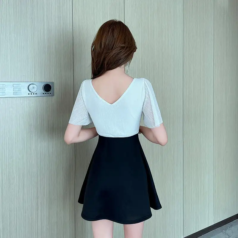 New temperament slimming night dress beauty spa foot bath foot massage technician uniform hairstylist nail massage suit