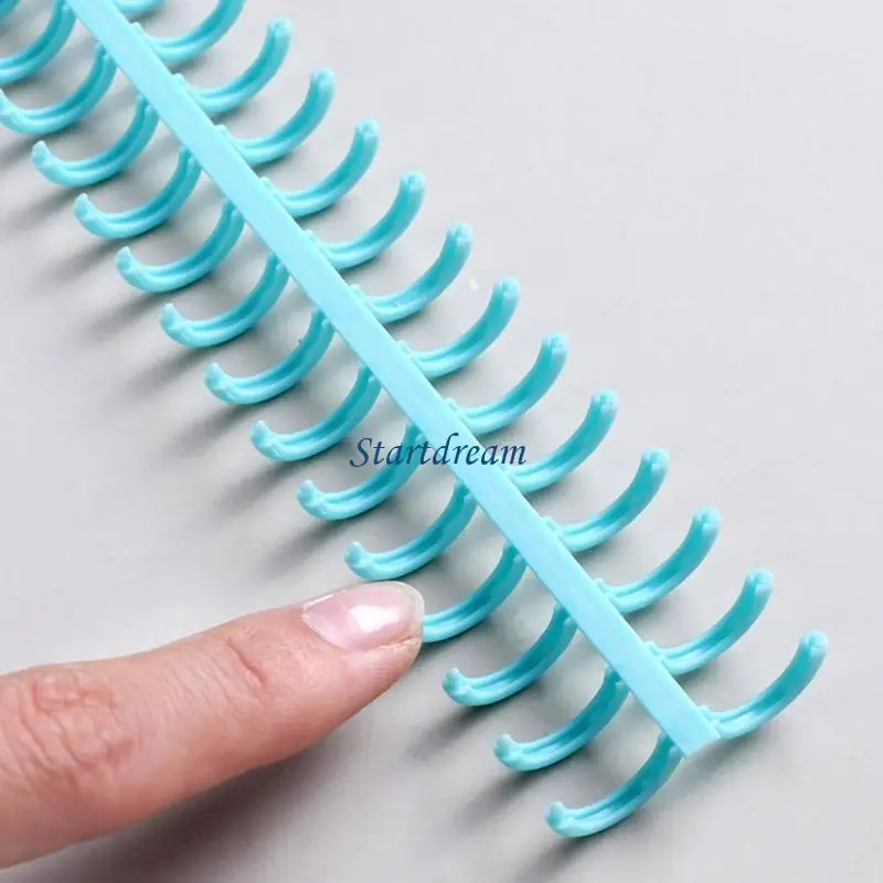10 Pcs Plastic Binding Combs Colorful Comb Binding Spines with 30 Rings K92C