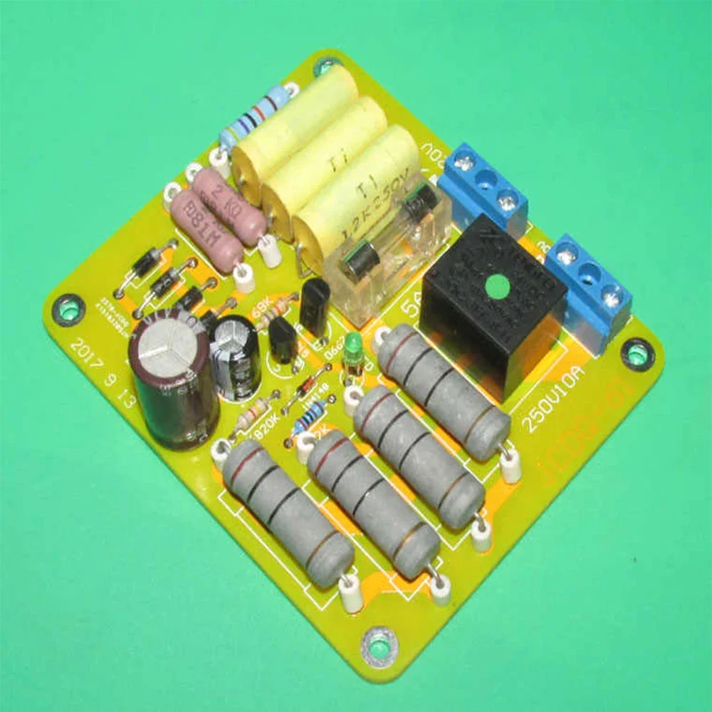 Transformer and amplifier power on delay soft start circuit board. JCDQ61 is used for transformers under 1000W