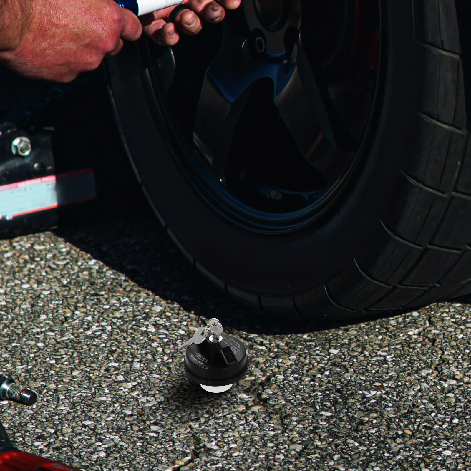 

Premium Locking Fuel Cap Cover with Key Automotive Gas Tank Lid for Leak Proof Secure Design