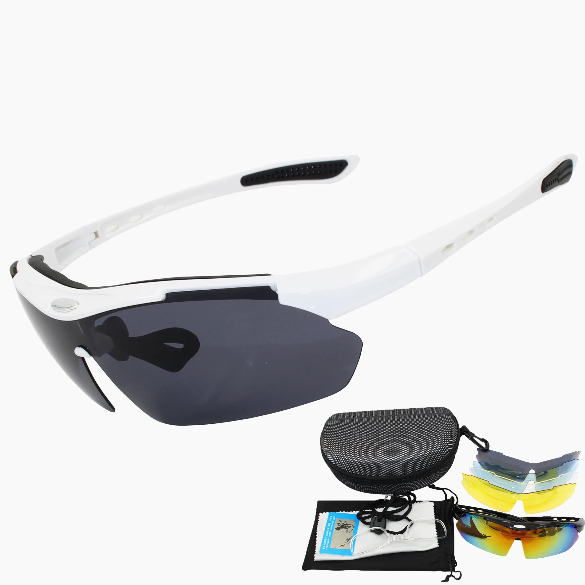 High definition polarized light cycling glasses sports goggles bicycle eye protection sunglasses foreign trade 5 lenses