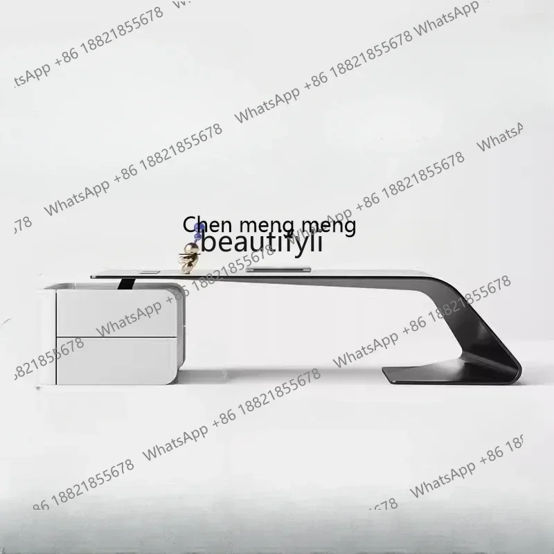 M182 President Office Desk Supervisor Manager Modern Table and Chair Combination Fashion Computer Paint Boss Desk