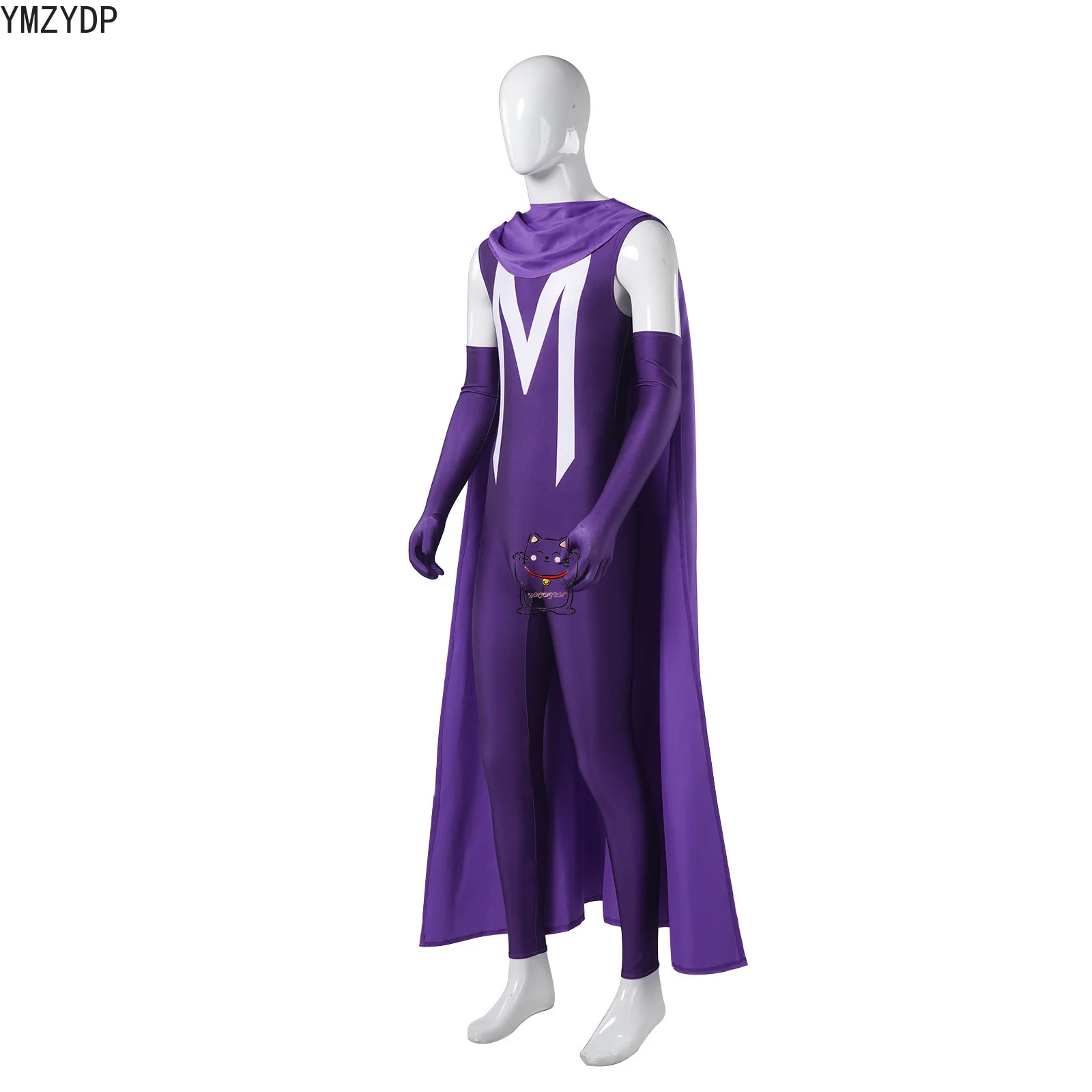 Costumes de jeu de rôle Anime costumes fantaisie hommes déguisés comme hommes violet adulte combinaison gants Halloween carnaval fête ensemble nouveau