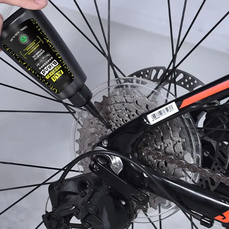 Road Cycle Chain Lube 4.06Fl.oz Synthetic Mountain Cycle Chain Oil Multi-Purpose Lubricant & Rust Prevention Oil Synthetic