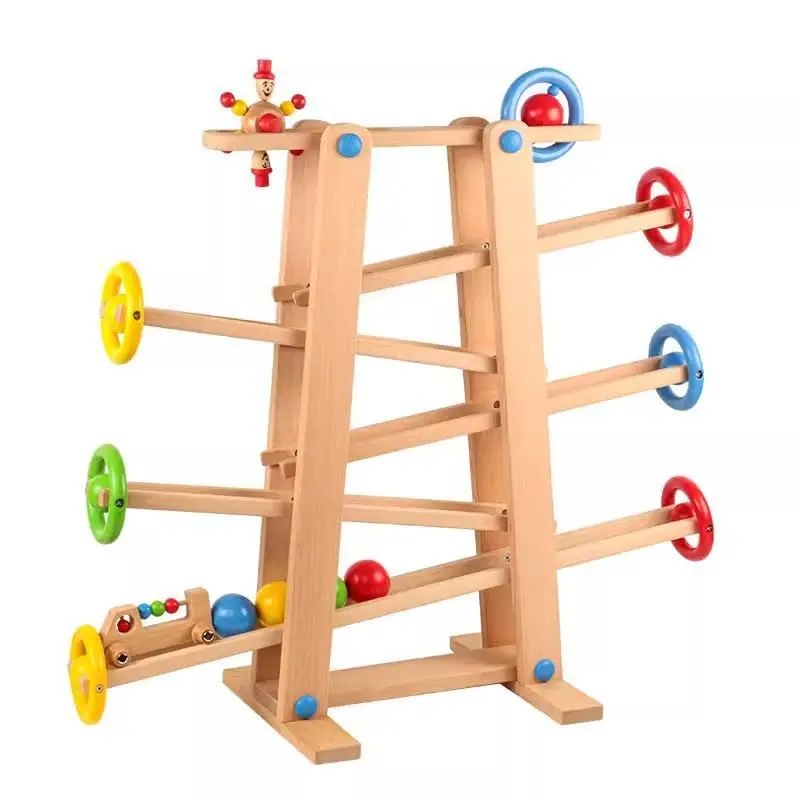 

Visual tracker 1-3 years old color ball infant early education toy parent-child slider rail car