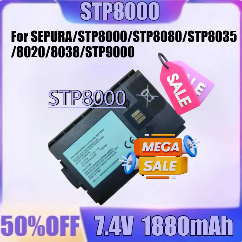 

For SEPURA/STP8000/STP8080/STP8035/8020/8038/STP9000 SC20 Walkie Talkie Battery New High Quality 7.4V 1880mAh Battery