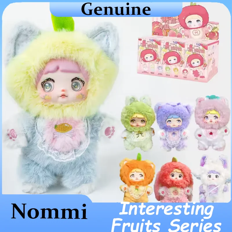 

Nommi, интересная серия фруктов, слепая коробка, милые плюшевые игрушки, вращение глаз, загадочная коробка, куклы-сюрприз, милый Kawaii Caixa Caja, подарок