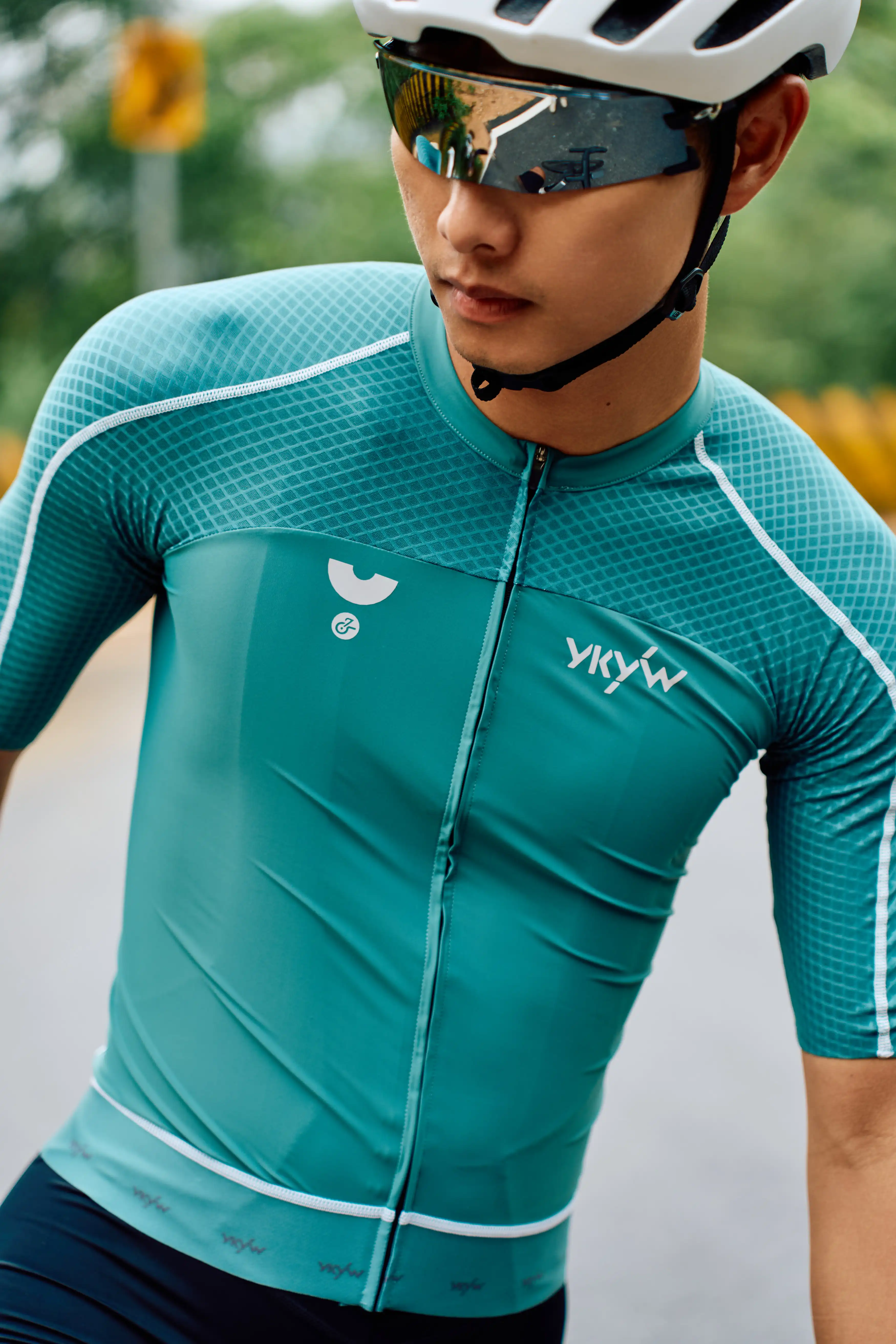 YKYWBIKE Herren Radtrikot 2026 Sommer Kurzarm Fahrradshirt Pro Rennrad Trikot Top Radsportbekleidung MTB – Detail 5