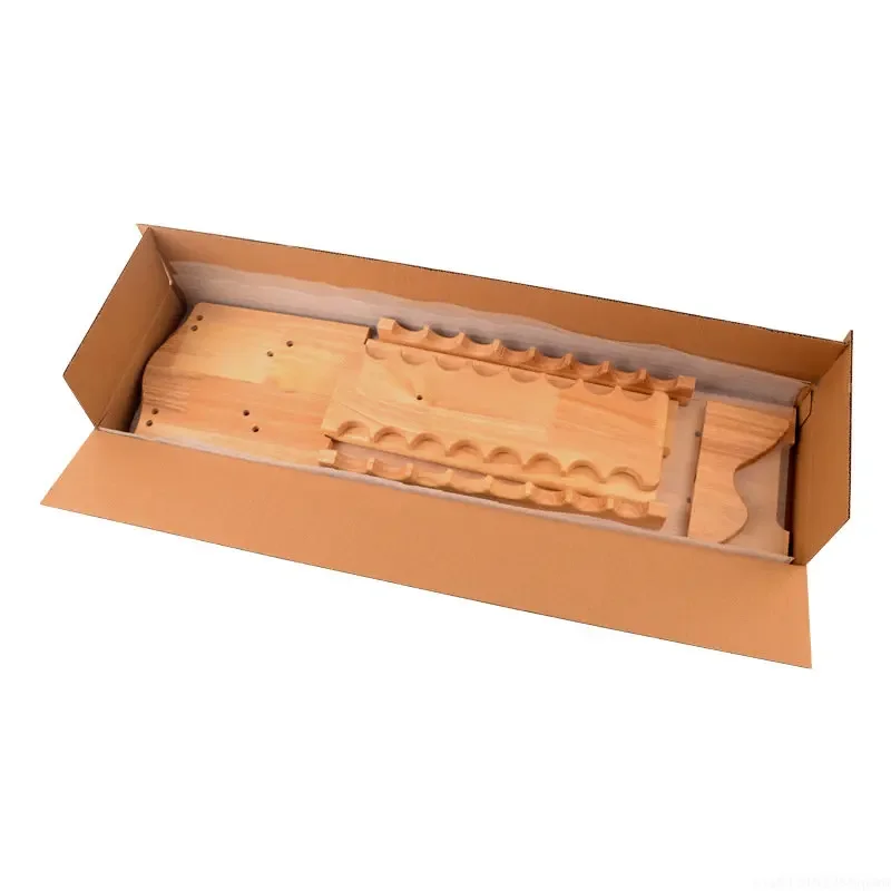 Vertical 16 Hole Rack Fishing Pole Holder Rod Holders Solid Wood Display Shelf Bracket Stand Fishing Rod Storage Tool