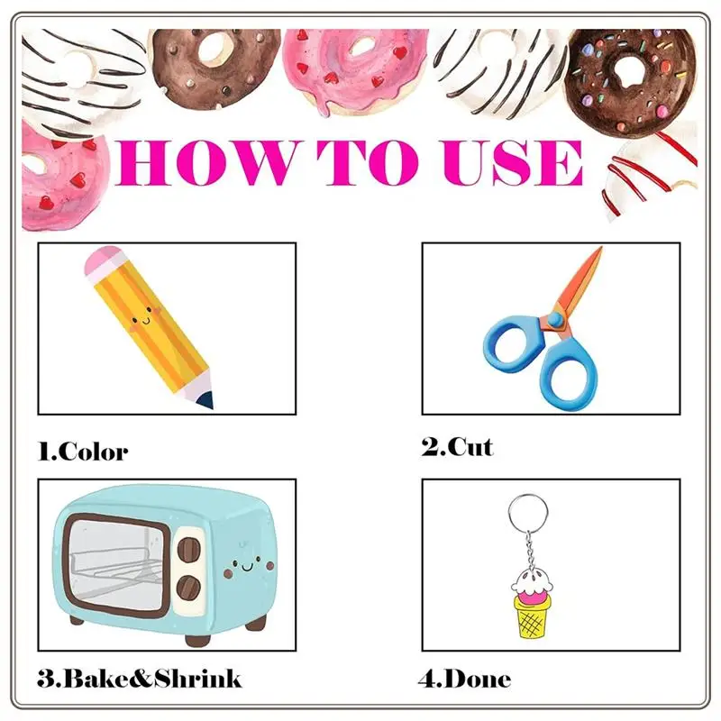 موثوقة - 12 قطعة من أوراق الانكماش، أوراق بلاستيكية قابلة للانكماش بالرمل، أوراق أفلام قابلة للانكماش للأطفال، الحرف اليدوية الإبداعية، الفنون المدرسية، 12