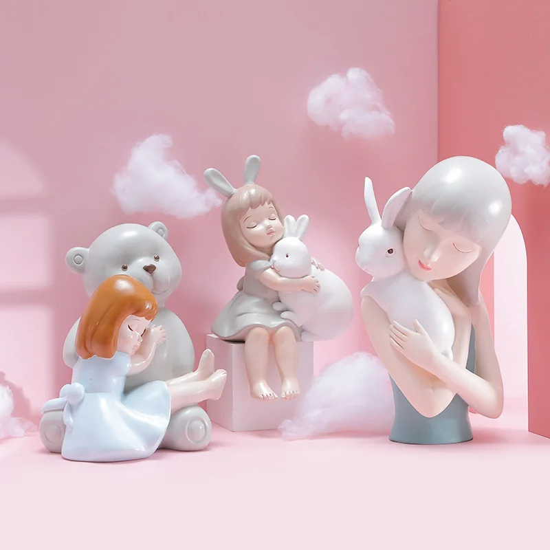 

Девушки сердце, украшения для детской комнаты, поделки из ветровой смолы, модель дома, украшения для стола, крыльца