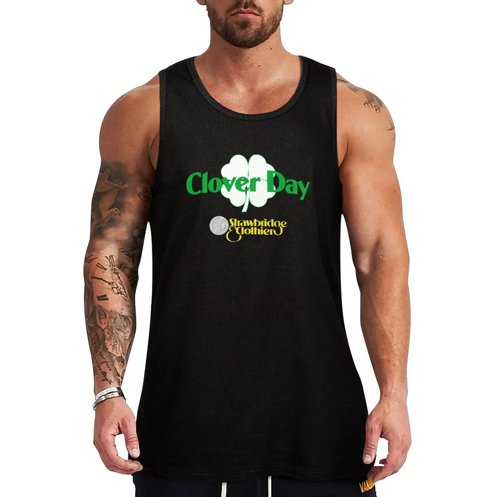 Strawbridge & Clothier Clover Day Tank Top bodybuilding Men's sleeveless t-shirt