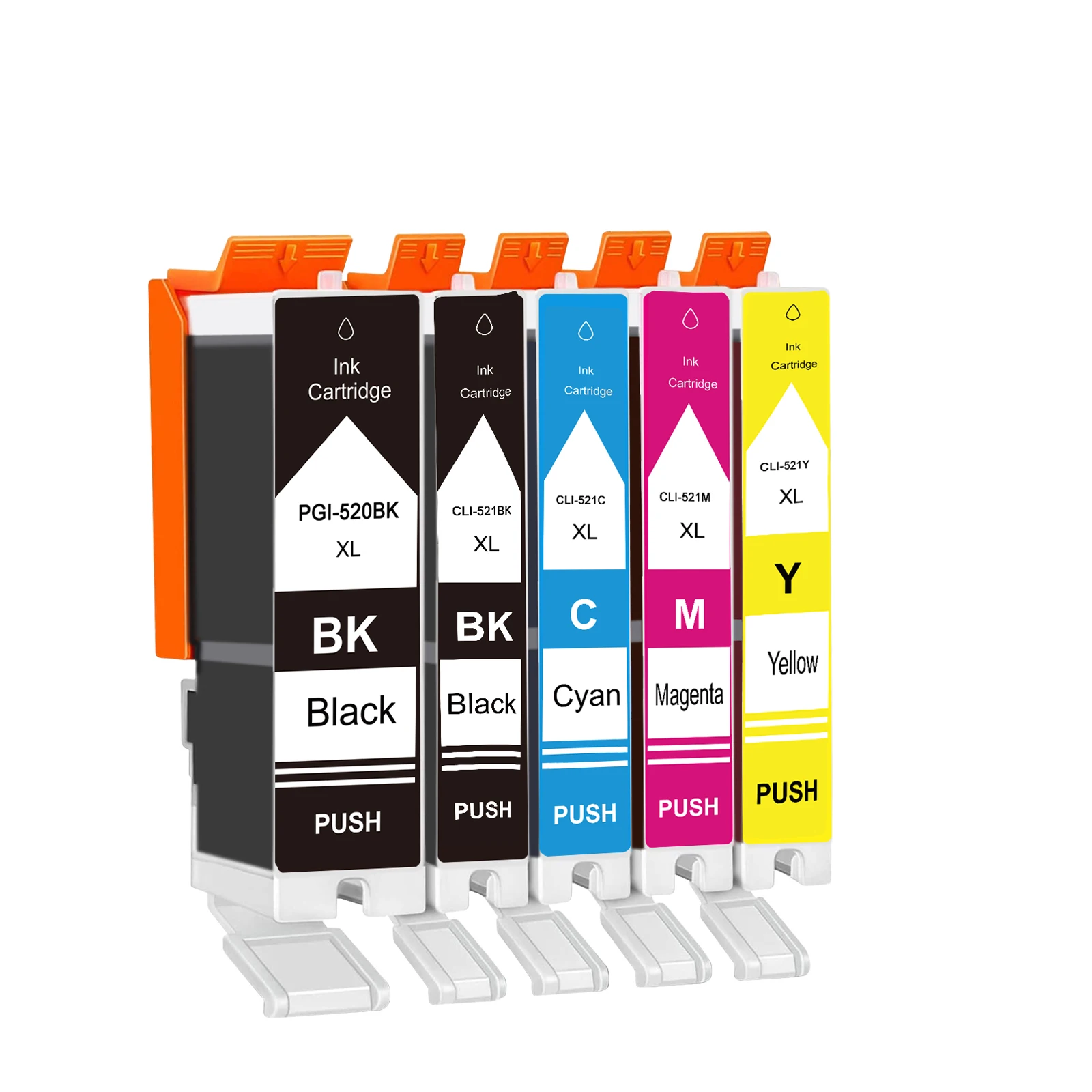 PGI-520 PGI 520 CLI 521XL чернильный картридж для Canon PIXMA iP3600 ip4600 ip4700 MP540 MP550 MP560 MP620 MP630 MP640