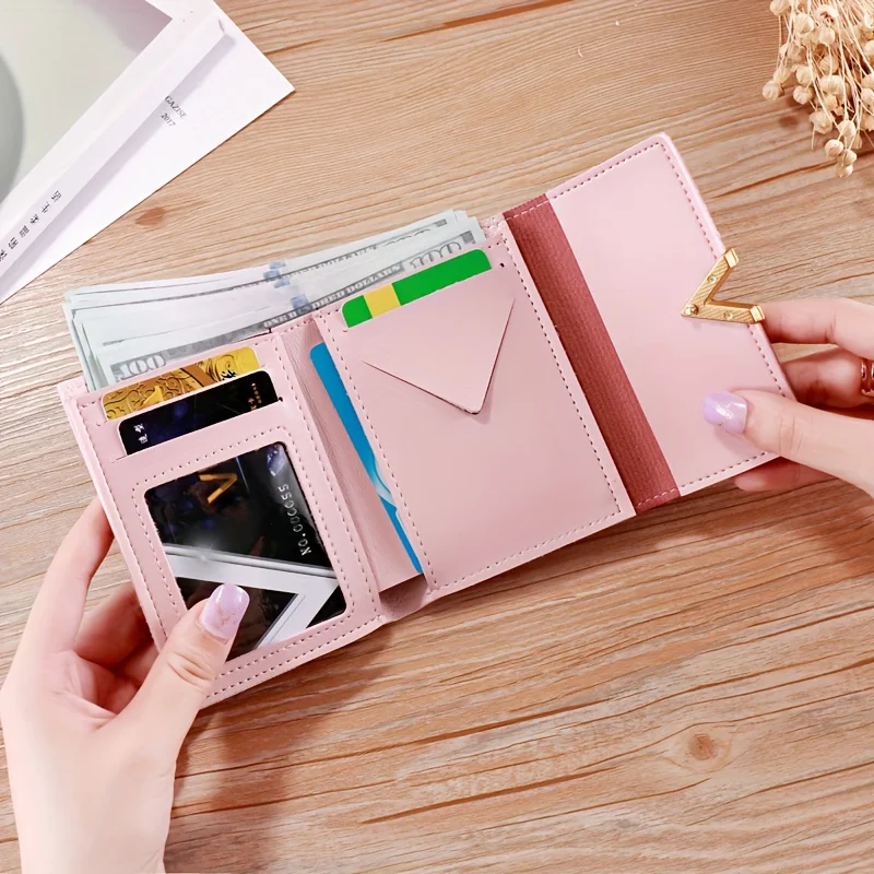 

New women's 30% off wallet Korean version simple women's handbag wallet, zero wallet card bag, women's short wallet