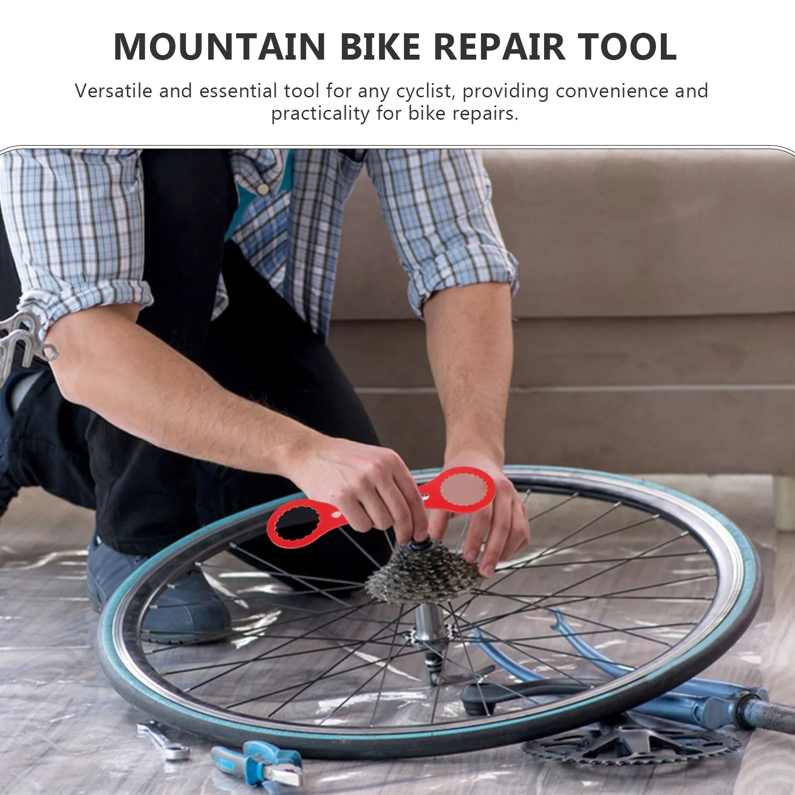 

Mountain Bike Repair Tool Aluminium Alloy Durable Bicycle Wrench Multi-Function Bike Accessories Convenient Repair Wrench