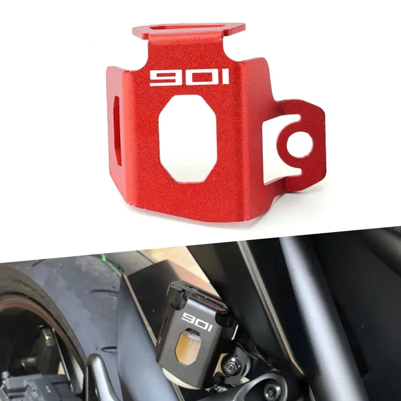For Husqvarna Norden 901 Norden901 2022 CNC Modified Rear Brake Fluid Reservoir Guard Cover Cap Protector Motorcycle Accessories