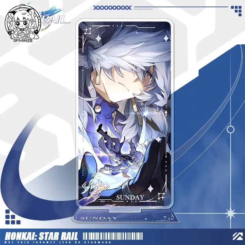 أنيمي هونكاي: ستار السكك الحديدية روبن اليراع Aglaea تأثيري الكرتون سطح المكتب زخرفة الاكريليك 16 سنتيمتر ضوء مخروط الدائمة لوحات هدية عيد الميلاد