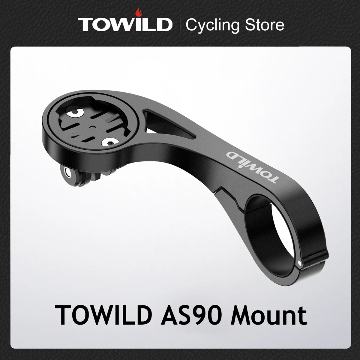 

TOWILD AS90 Bicycle Handlebar Extended Bracket Bike Headlight Mount Bar Computer Holder Lantern Lamp Support Rack Fiber Stand